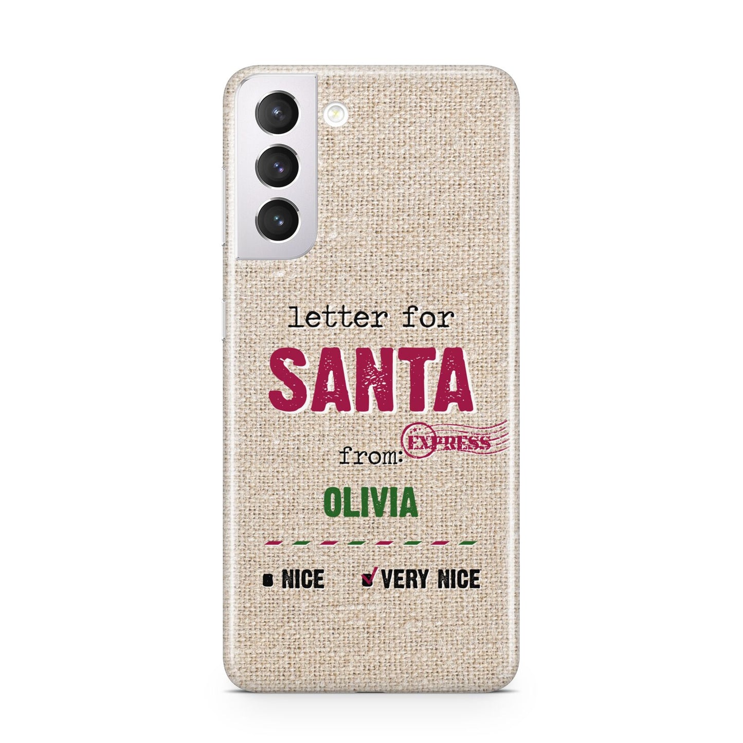 Letters to Santa Personalised Samsung S21 Case