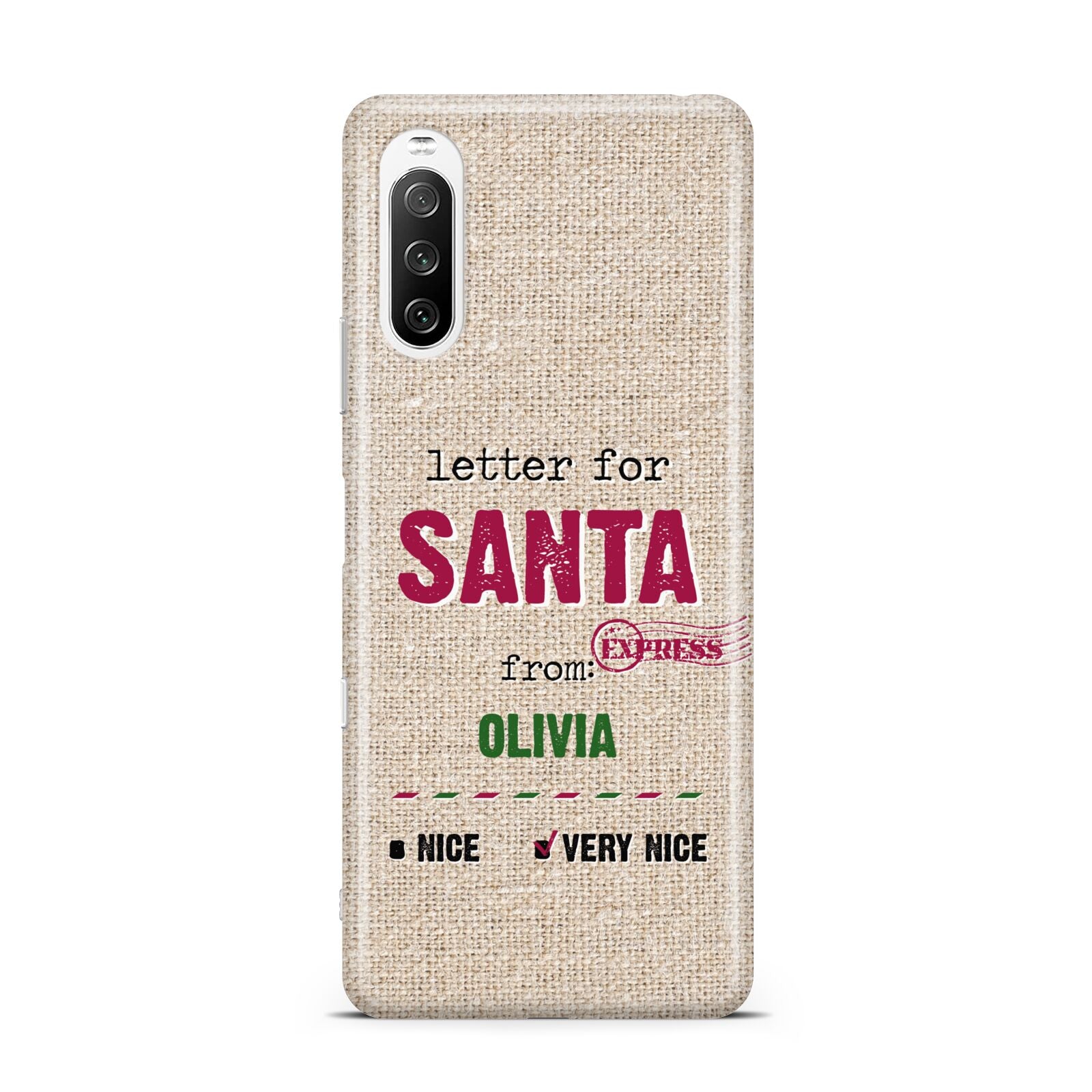 Letters to Santa Personalised Sony Xperia 10 III Case