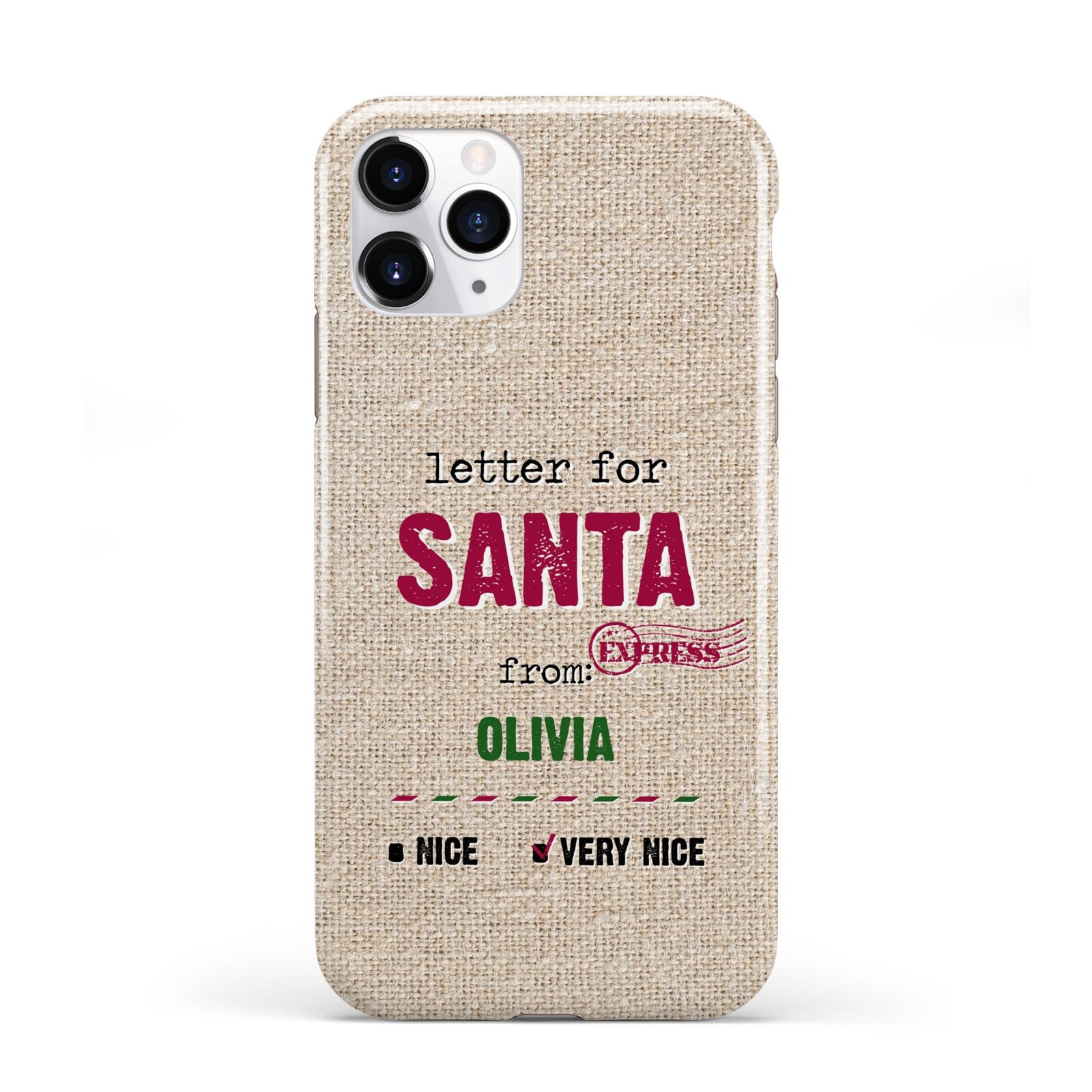 Letters to Santa Personalised iPhone 11 Pro 3D Tough Case