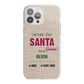 Letters to Santa Personalised iPhone 13 Pro Max TPU Impact Case with White Edges