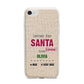 Letters to Santa Personalised iPhone 7 Bumper Case on Silver iPhone