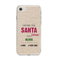 Letters to Santa Personalised iPhone 8 Bumper Case on Silver iPhone