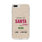 Letters to Santa Personalised iPhone 8 Plus Bumper Case on Silver iPhone
