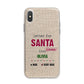 Letters to Santa Personalised iPhone X Bumper Case on Silver iPhone Alternative Image 1
