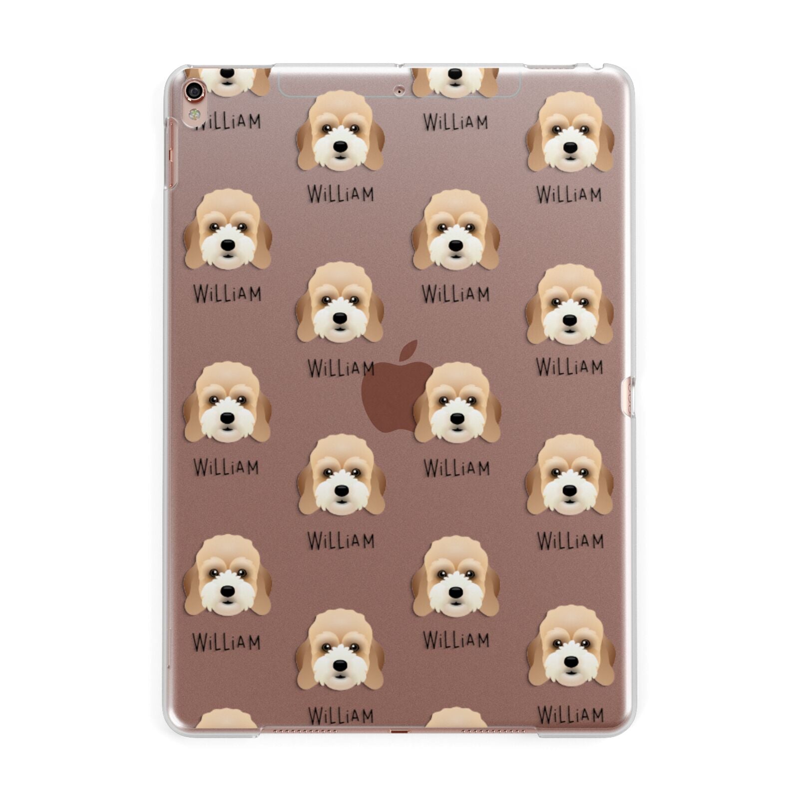 Lhasapoo Icon with Name Apple iPad Rose Gold Case