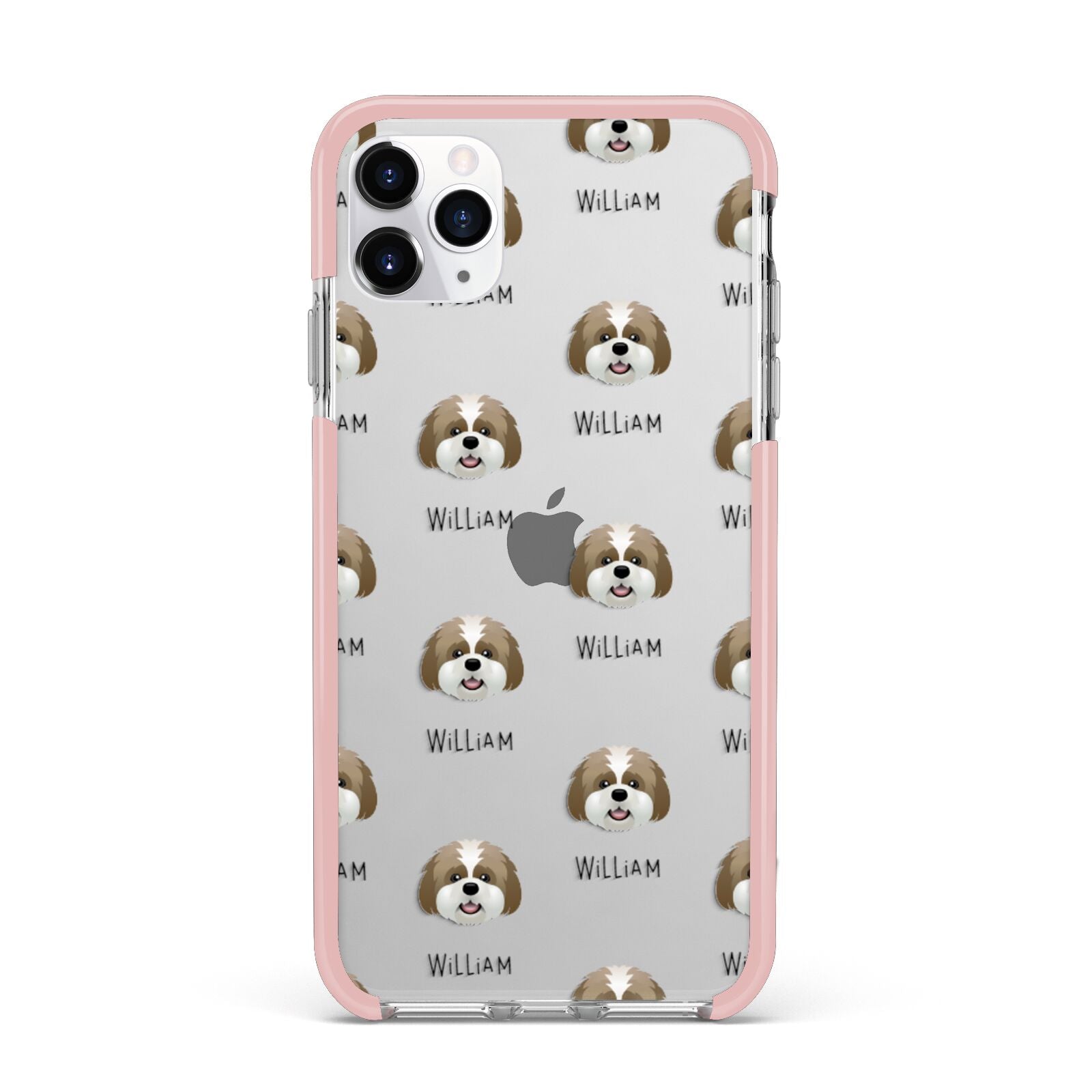 Lhatese Icon with Name iPhone 11 Pro Max Impact Pink Edge Case