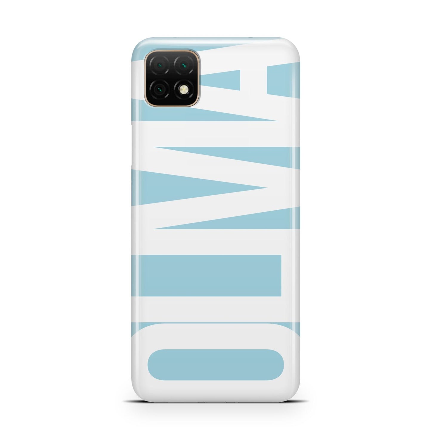 Light Blue with Bold White Name Huawei Enjoy 20 Phone Case