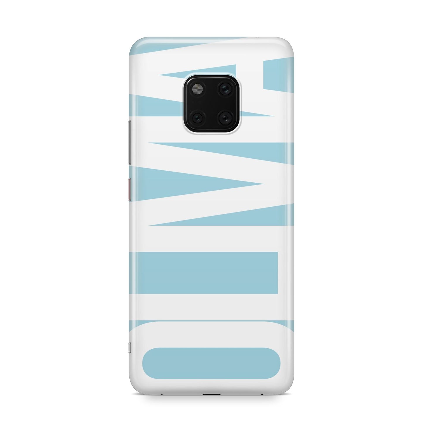 Light Blue with Bold White Name Huawei Mate 20 Pro Phone Case