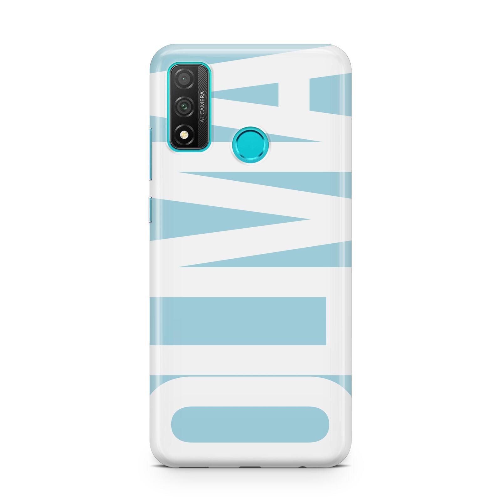 Light Blue with Bold White Name Huawei P Smart 2020