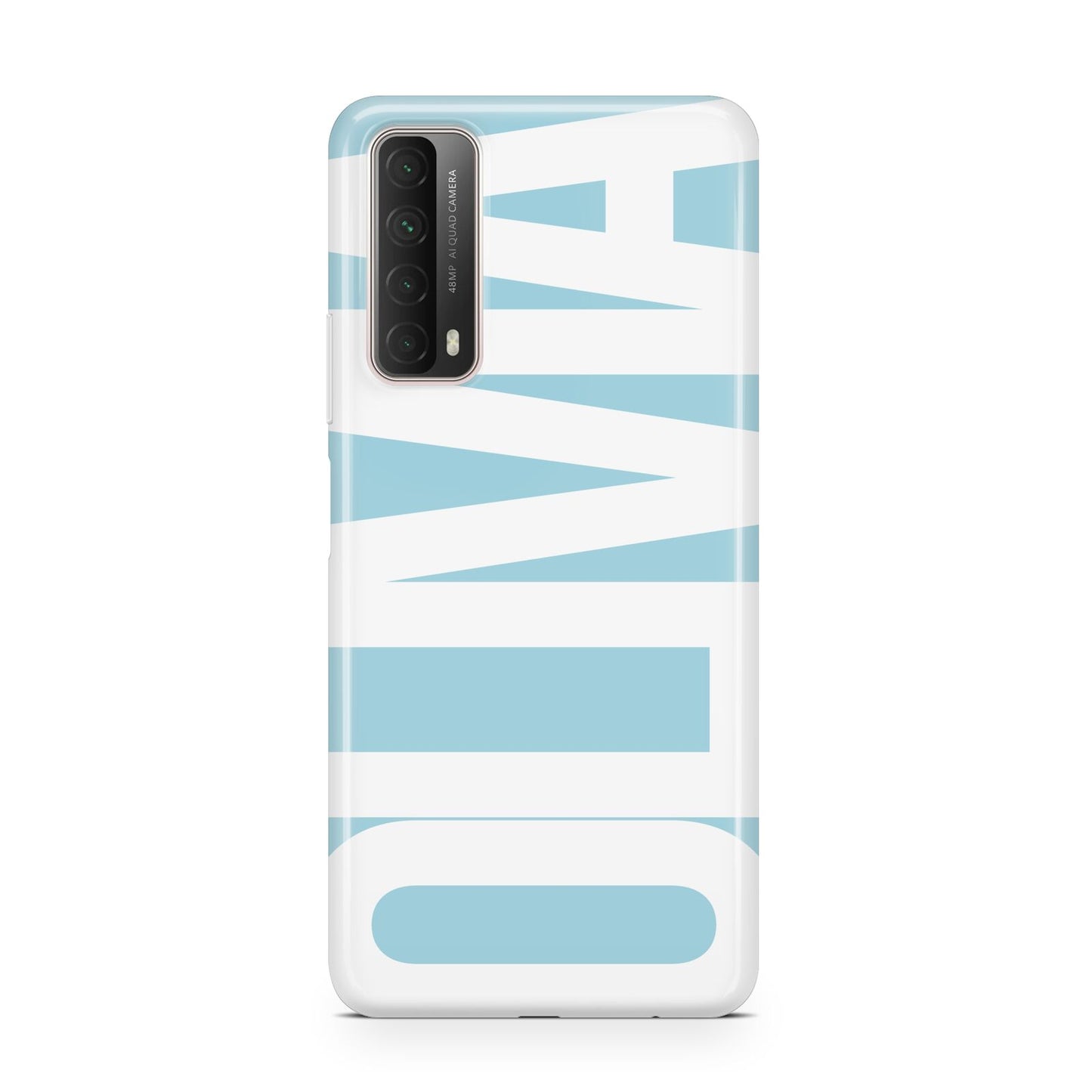 Light Blue with Bold White Name Huawei P Smart 2021