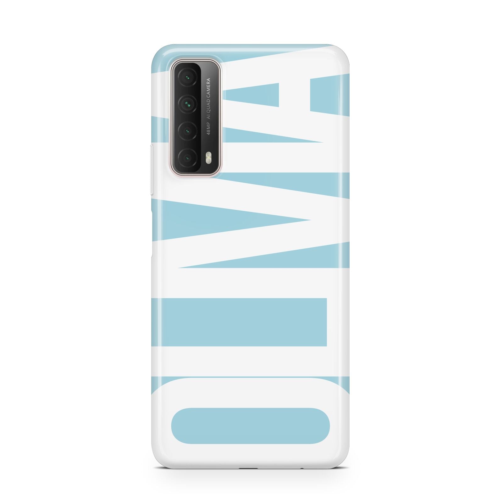 Light Blue with Bold White Name Huawei P Smart 2021