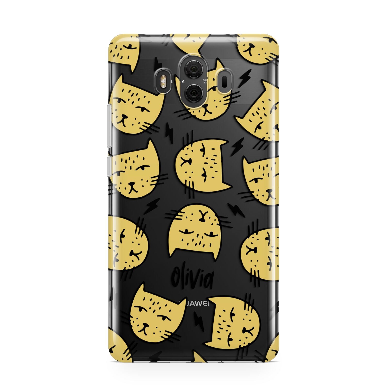 Lightning Cat Face Custom Huawei Mate 10 Protective Phone Case