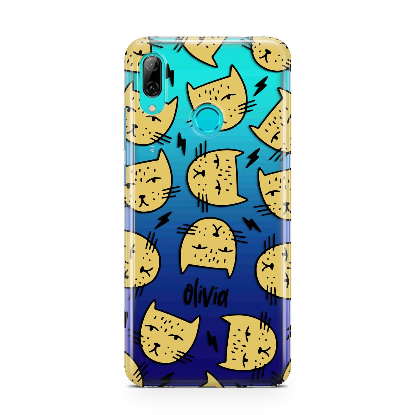 Lightning Cat Face Custom Huawei P Smart 2019 Case