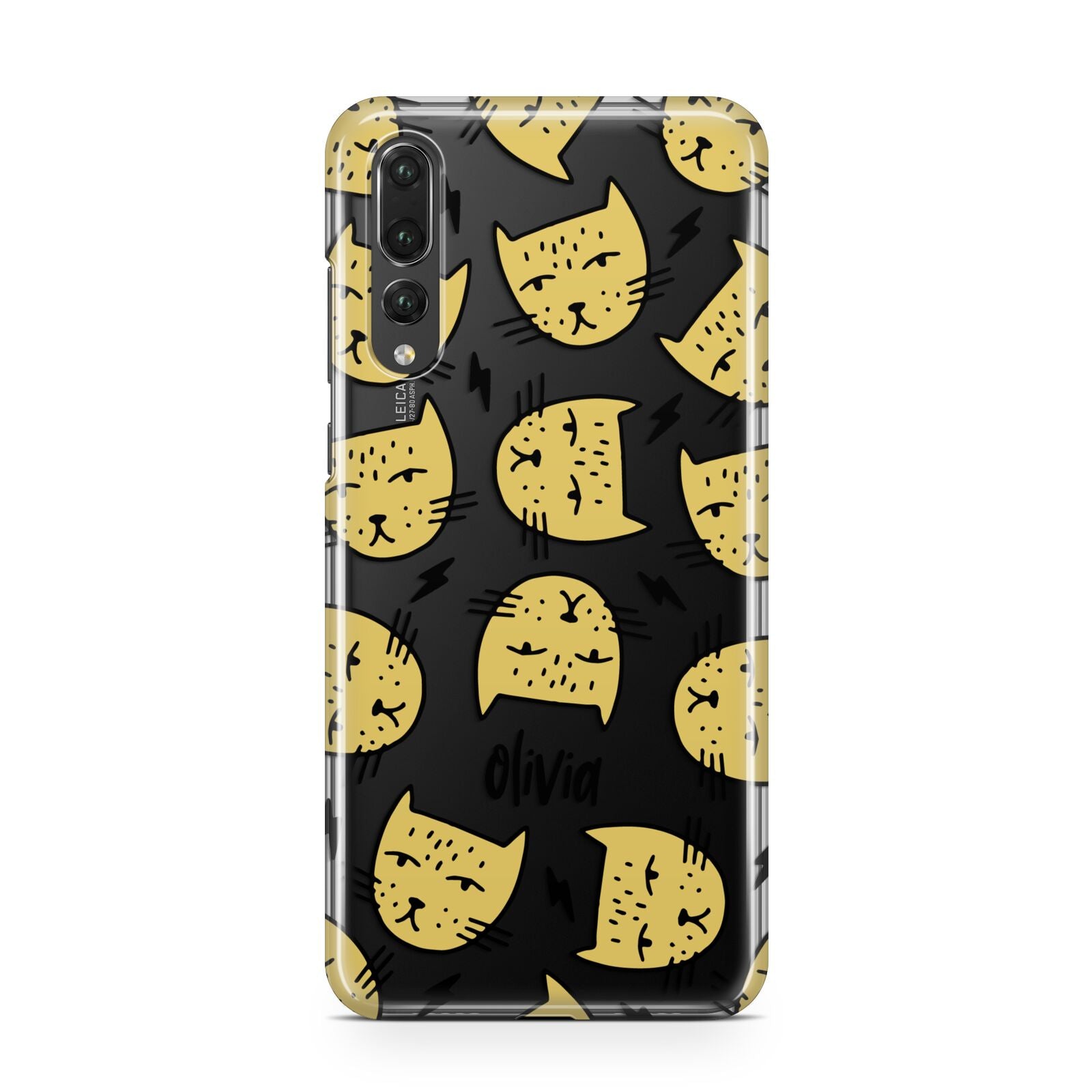 Lightning Cat Face Custom Huawei P20 Pro Phone Case