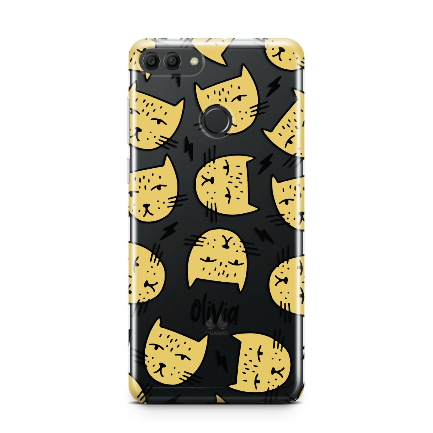 Lightning Cat Face Custom Huawei Y9 2018