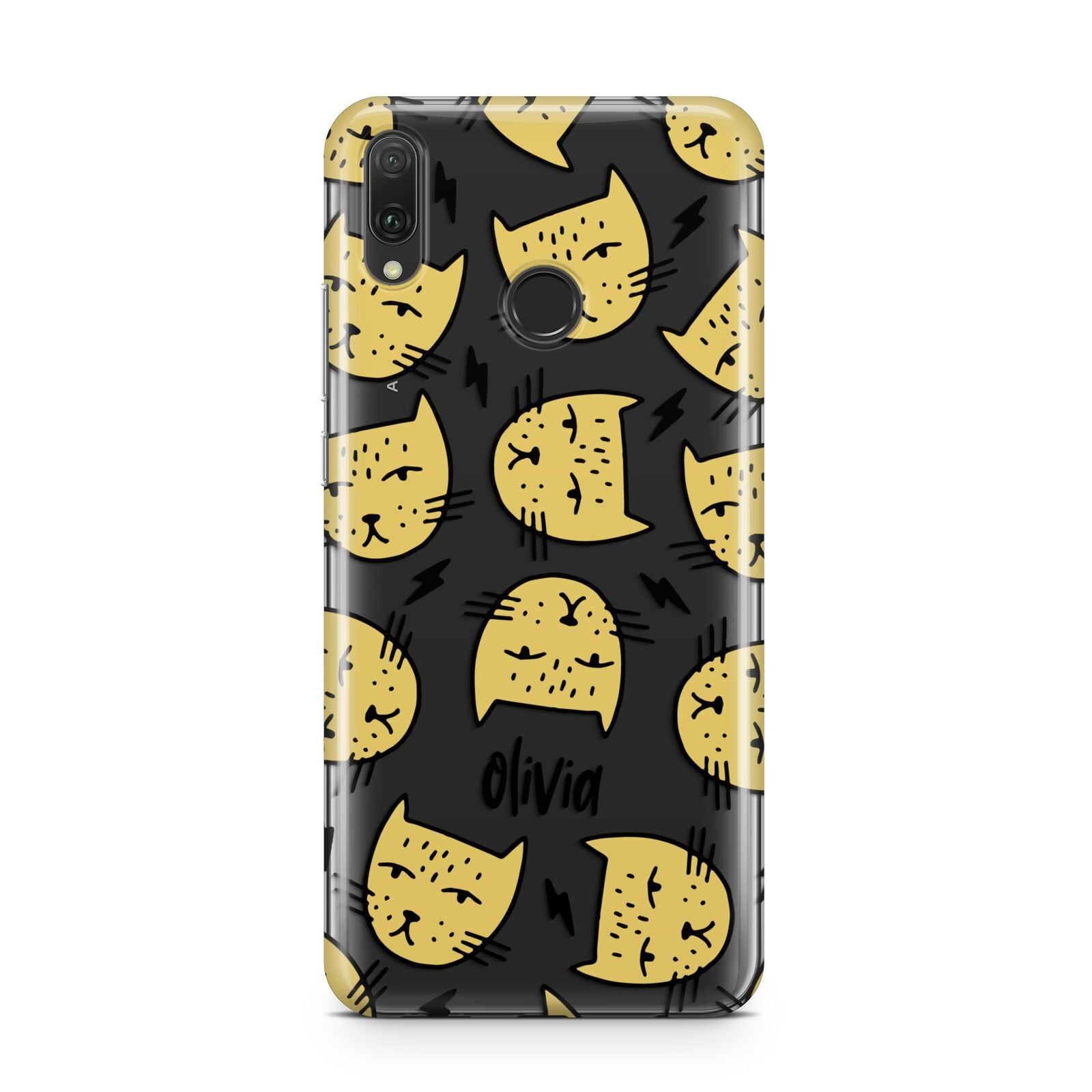 Lightning Cat Face Custom Huawei Y9 2019