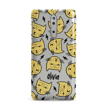 Lightning Cat Face Custom Nokia Case