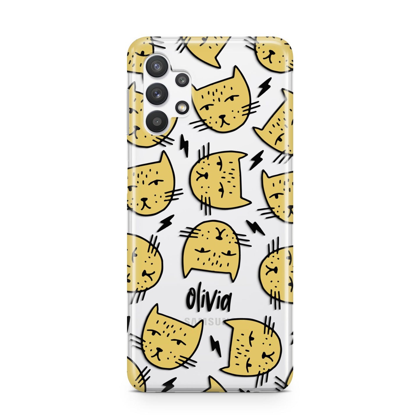 Lightning Cat Face Custom Samsung A32 5G Case