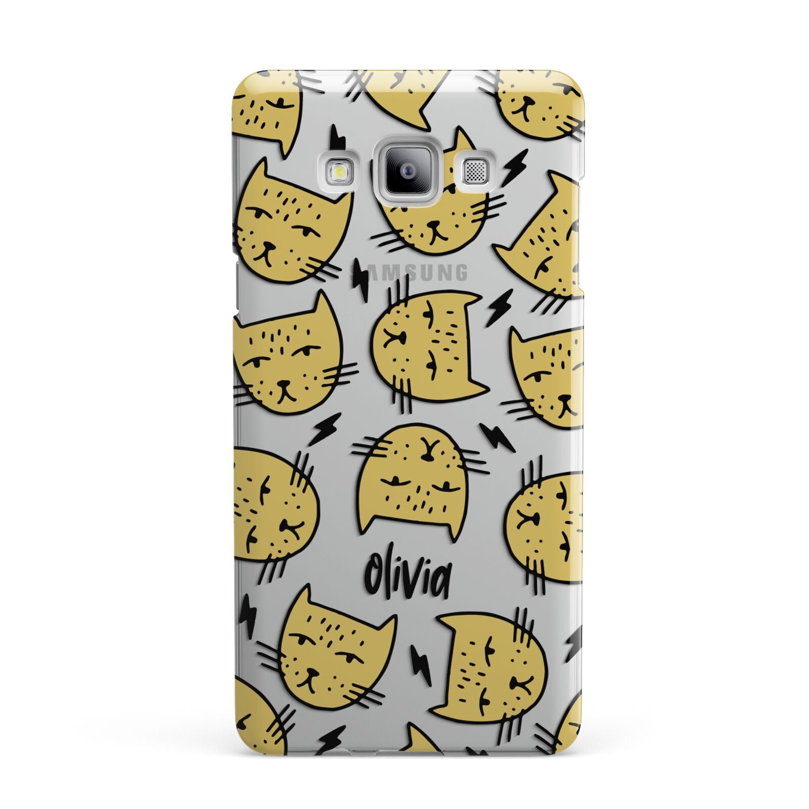 Lightning Cat Face Custom Samsung Galaxy A7 2015 Case