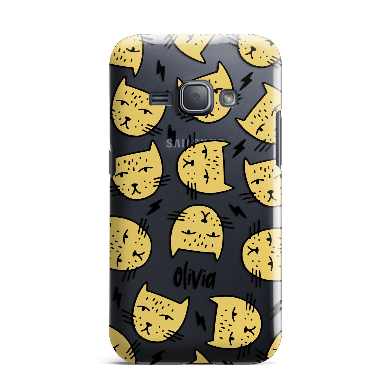 Lightning Cat Face Custom Samsung Galaxy J1 2016 Case