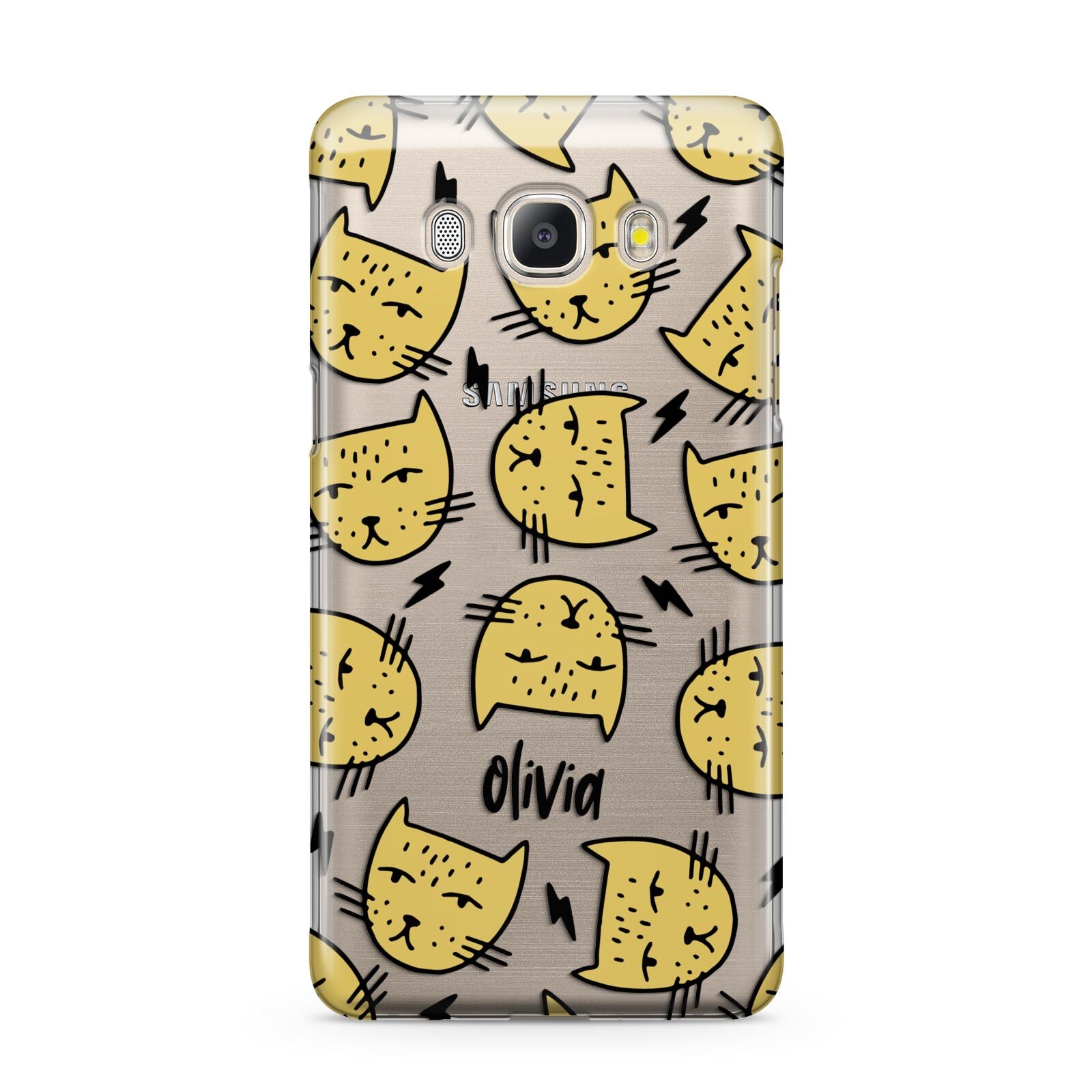 Lightning Cat Face Custom Samsung Galaxy J5 2016 Case