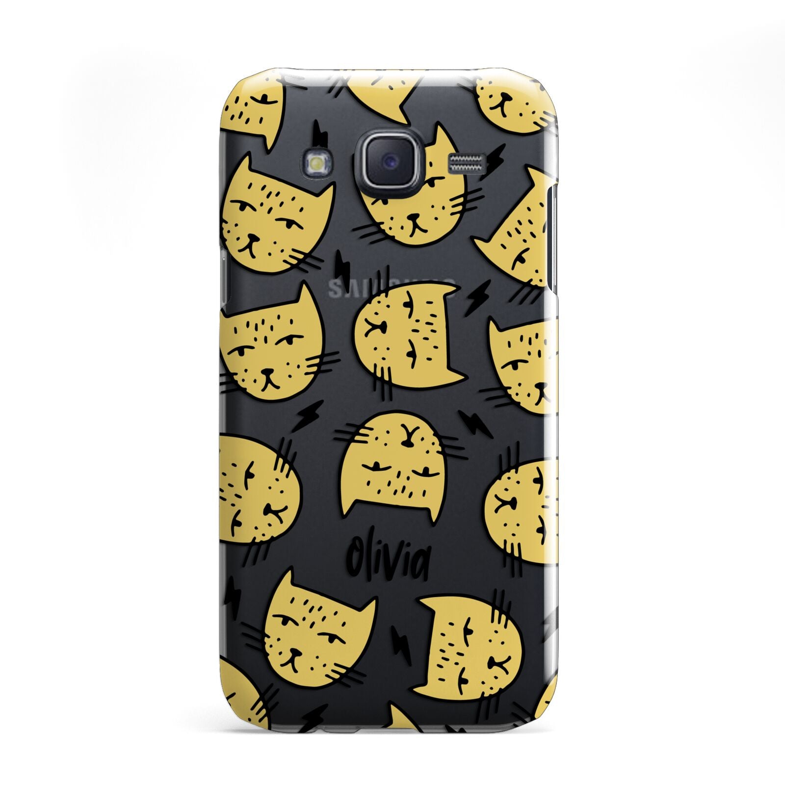 Lightning Cat Face Custom Samsung Galaxy J5 Case