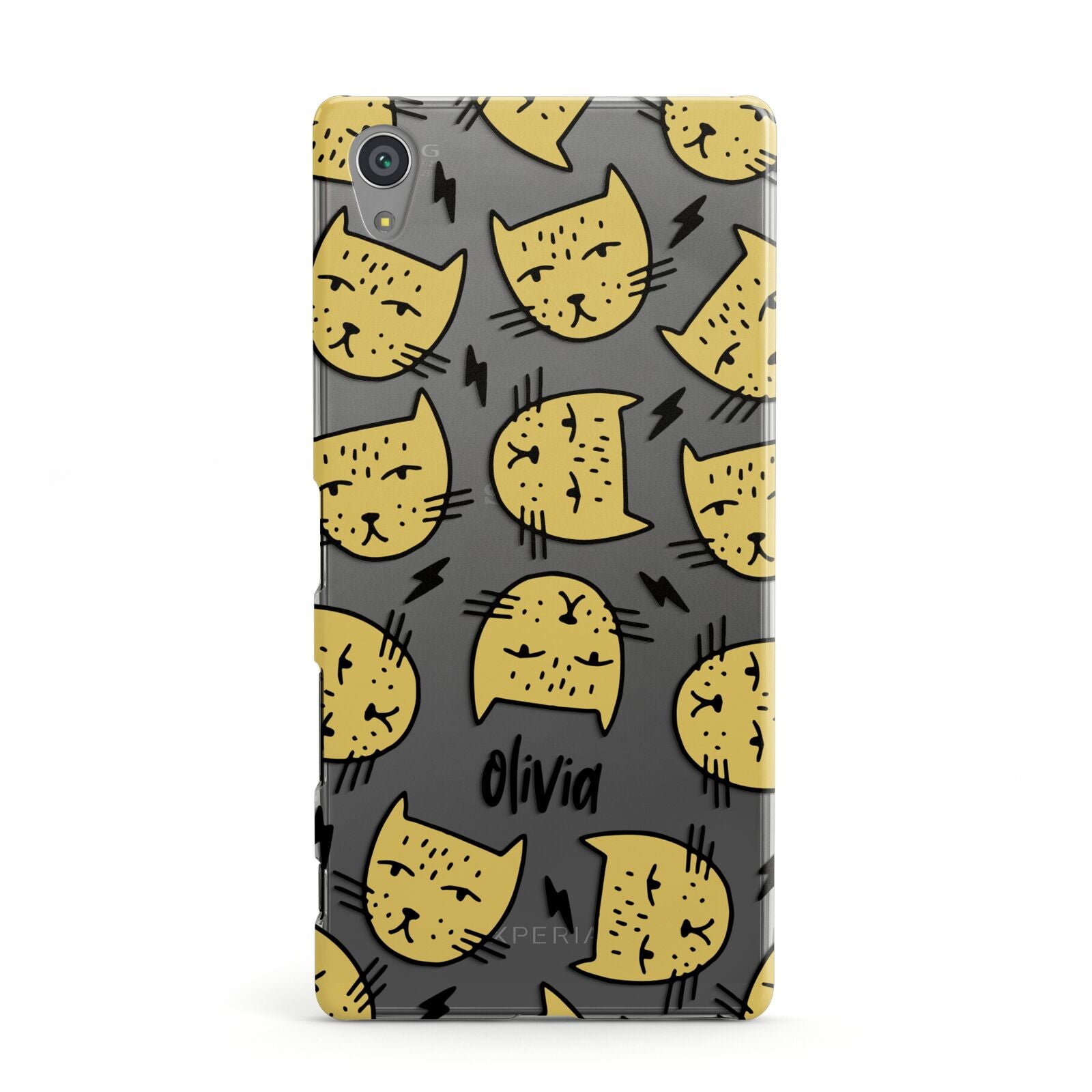 Lightning Cat Face Custom Sony Xperia Case