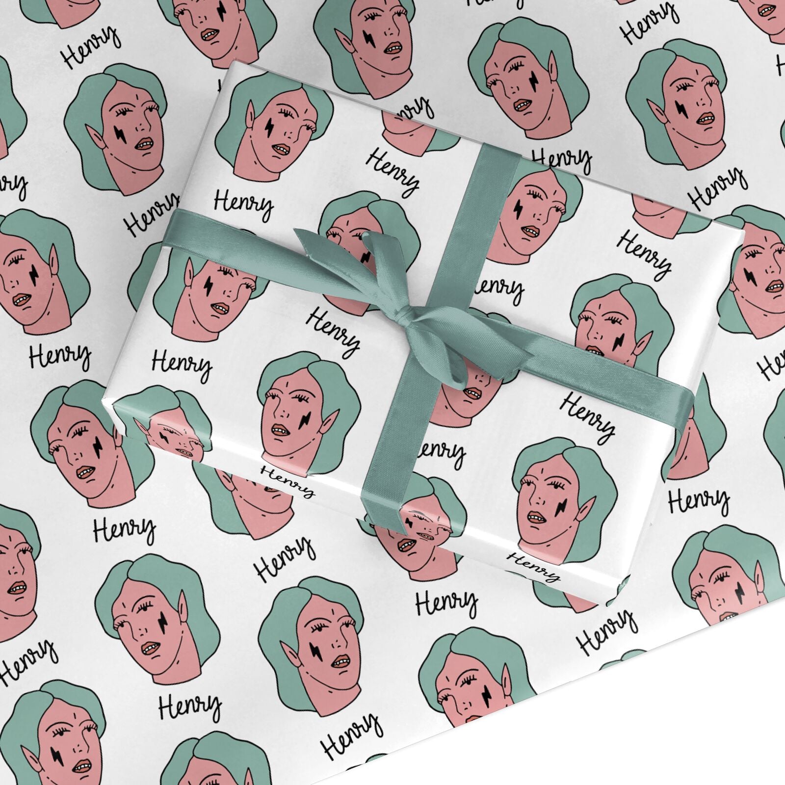 Lightning Fang Face Custom Custom Wrapping Paper