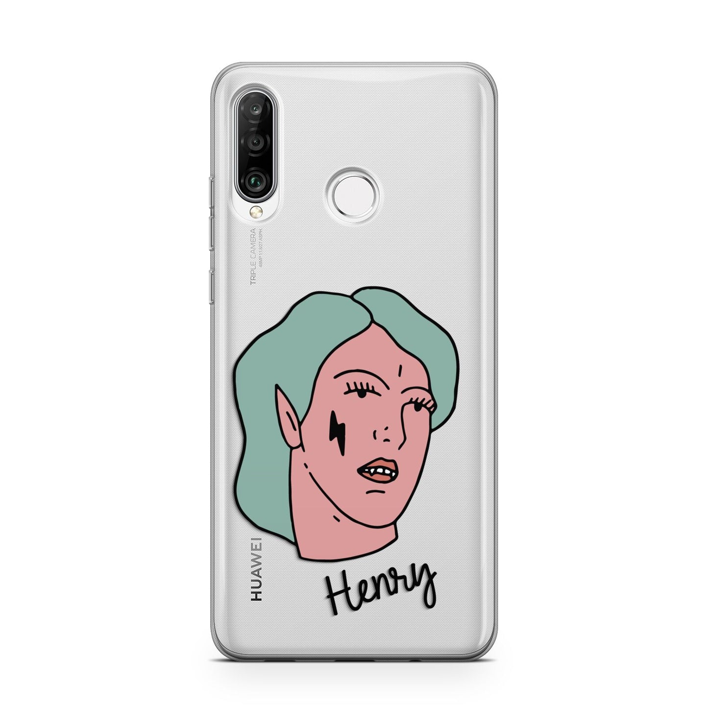 Lightning Fang Face Custom Huawei P30 Lite Phone Case