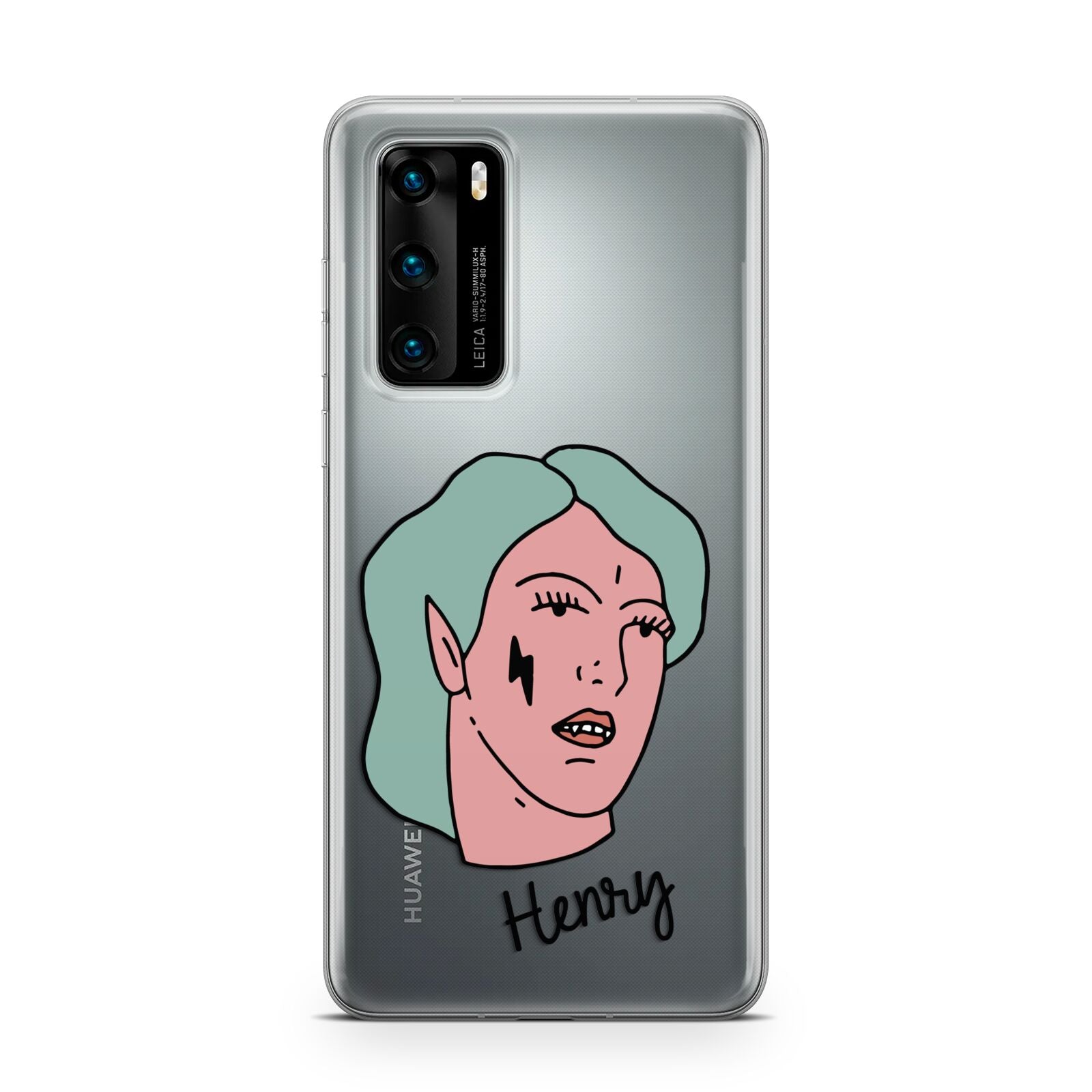 Lightning Fang Face Custom Huawei P40 Phone Case