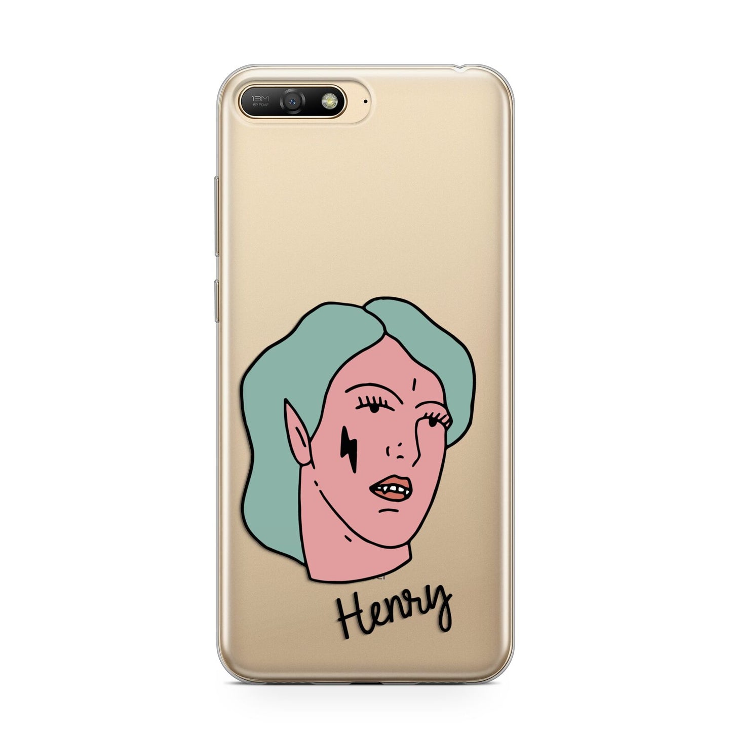 Lightning Fang Face Custom Huawei Y6 2018