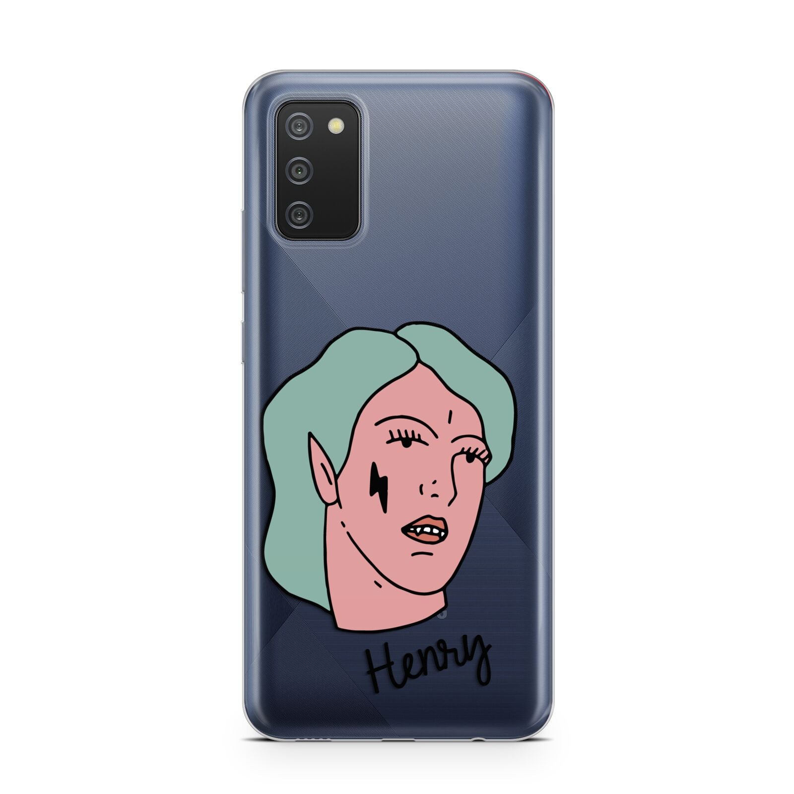 Lightning Fang Face Custom Samsung A02s Case