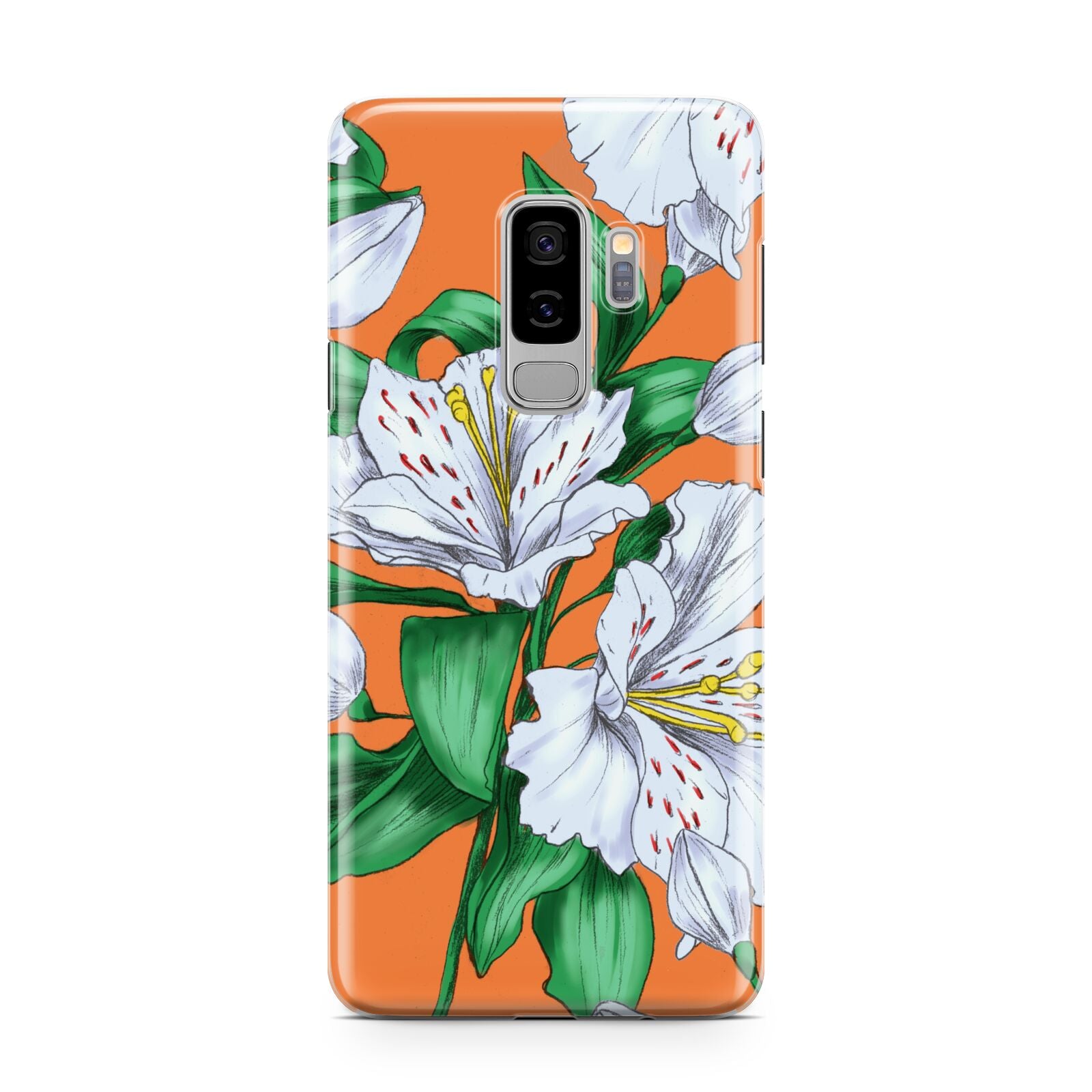 Lily Samsung Galaxy S9 Plus Case on Silver phone