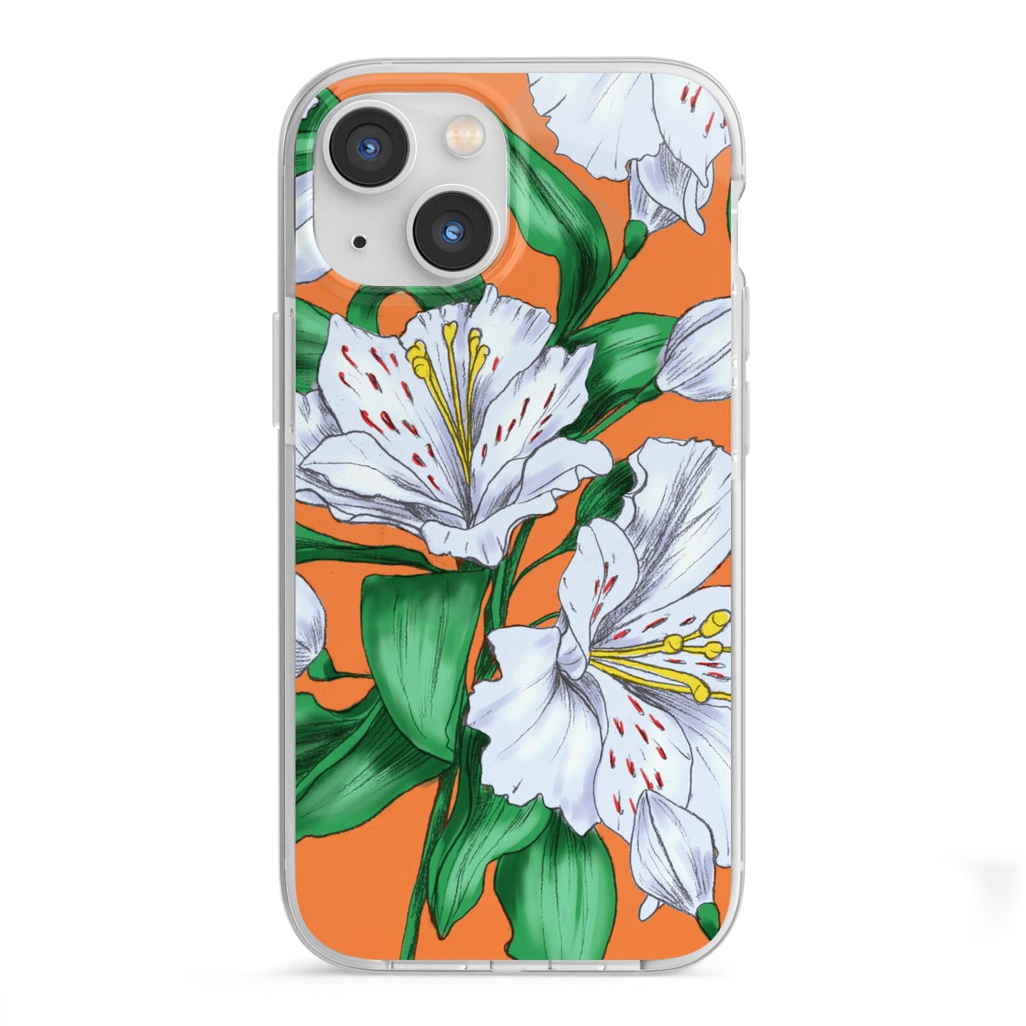 Lily iPhone 13 Mini TPU Impact Case with White Edges