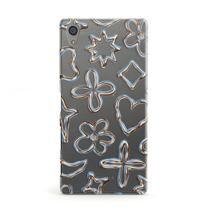 Liquid Chrome Doodles Sony Xperia Case