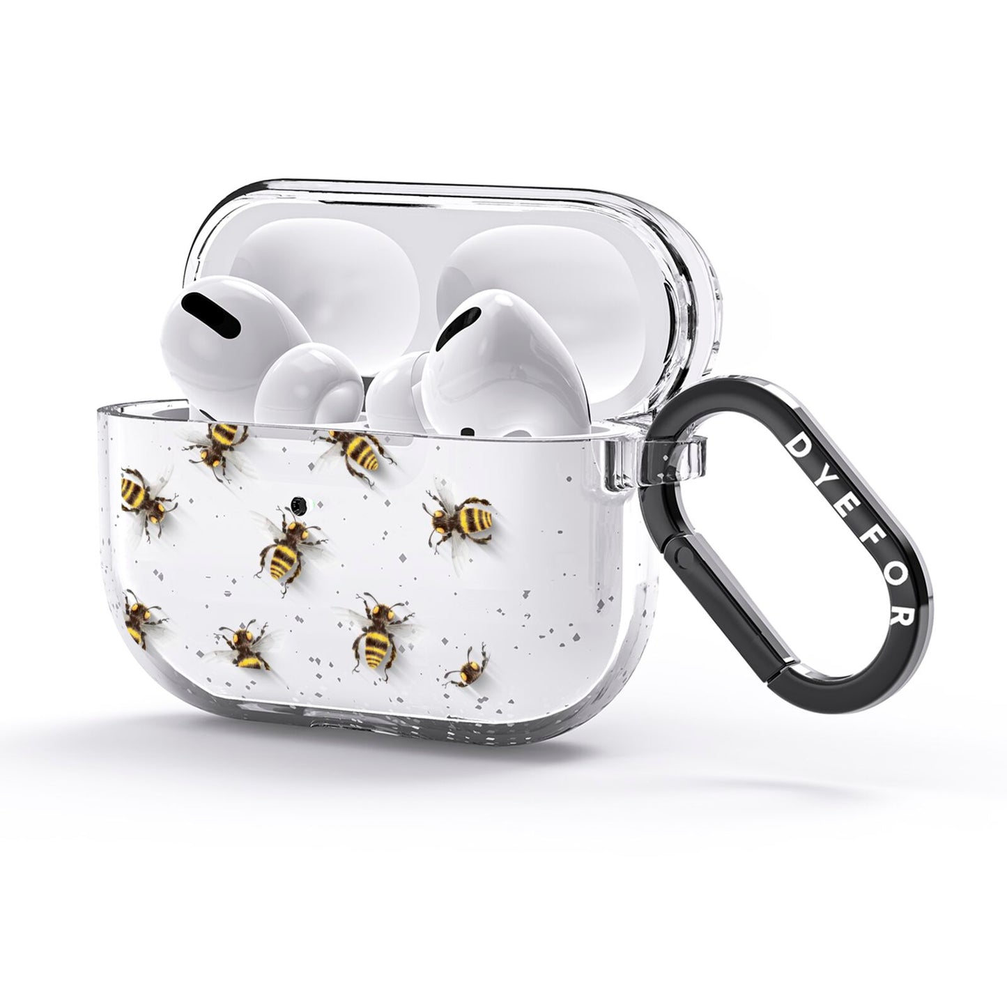 Little Watercolour Bees AirPods Glitter Case 3rd Gen Side Image