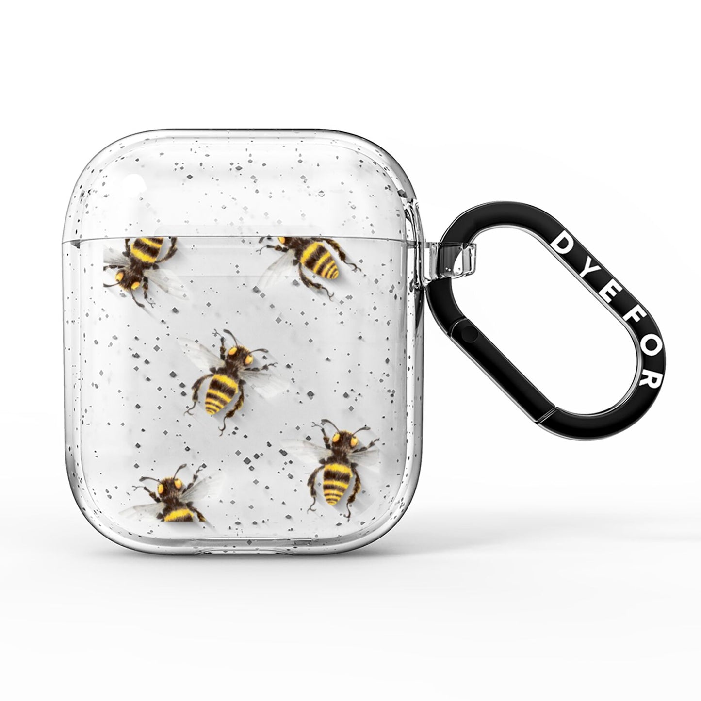 Little Watercolour Bees AirPods Glitter Case