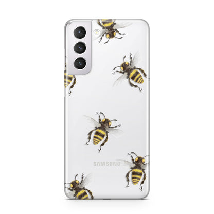 Little Watercolour Bees Samsung S21 Case