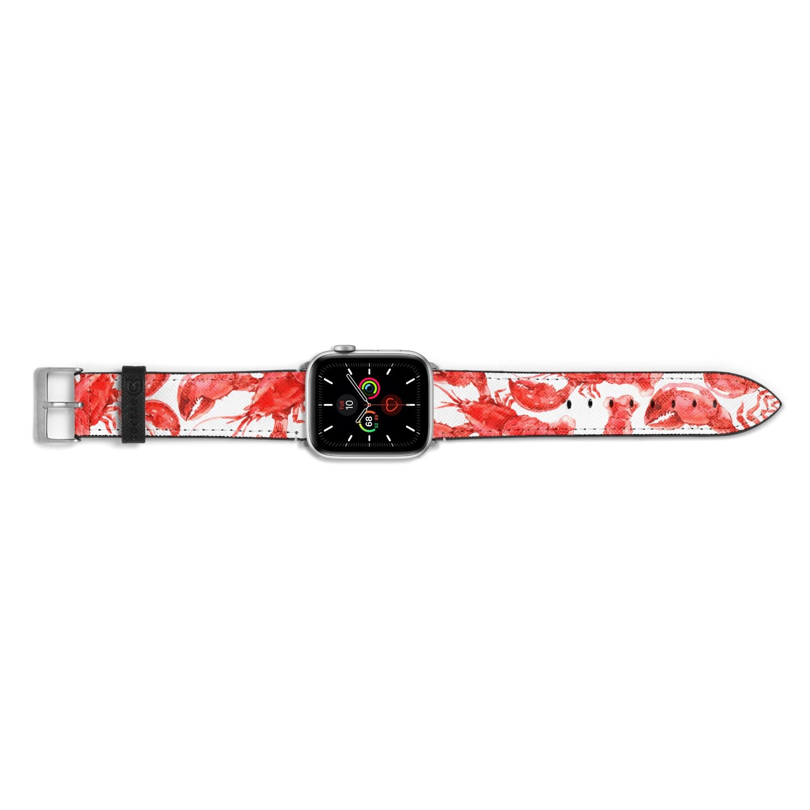 Lobster Apple Watch Strap Landscape Image Silver Hardware