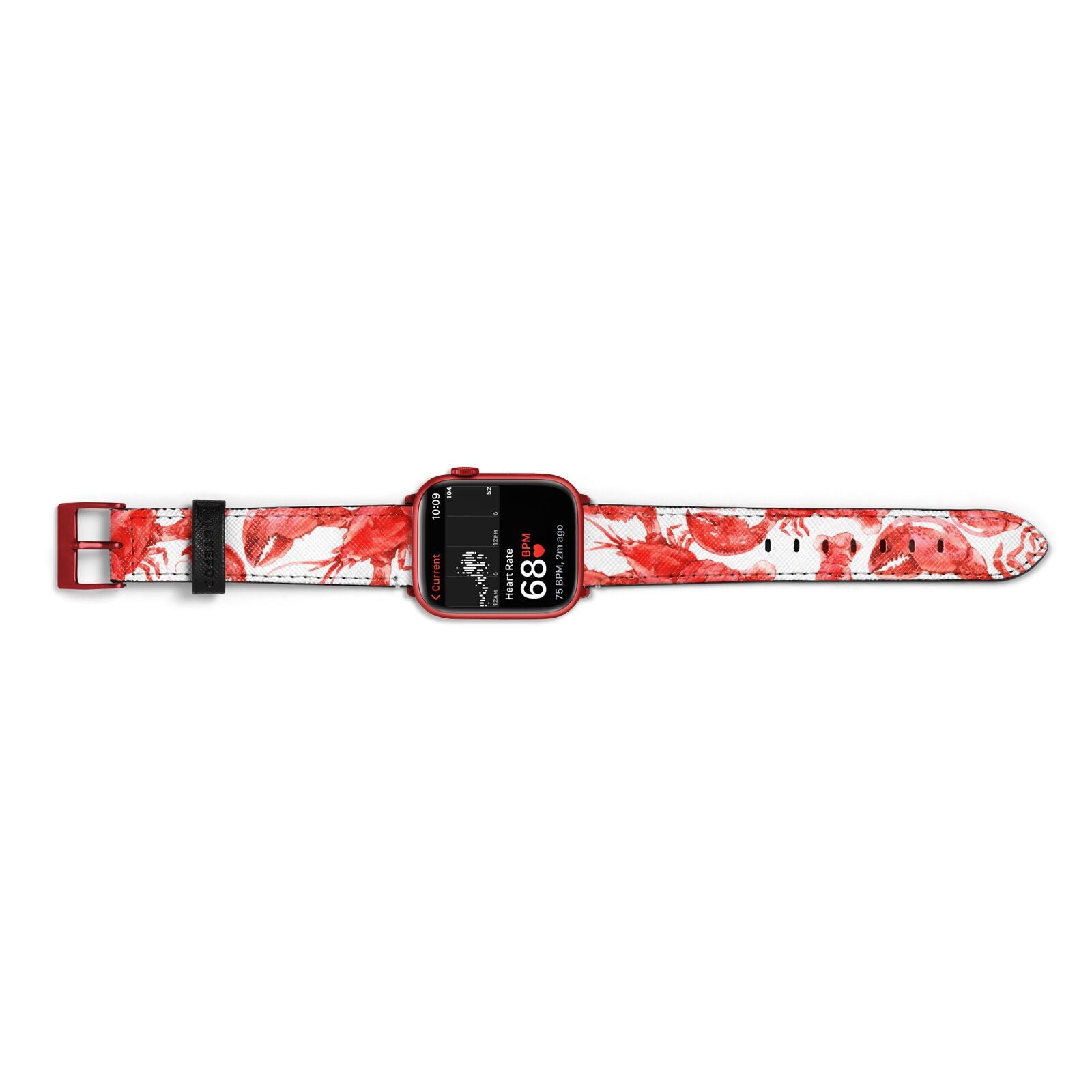 Lobster Apple Watch Strap Size 38mm Landscape Image Red Hardware