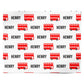 London Bus Print with Name Personalised Wrapping Paper Alternative