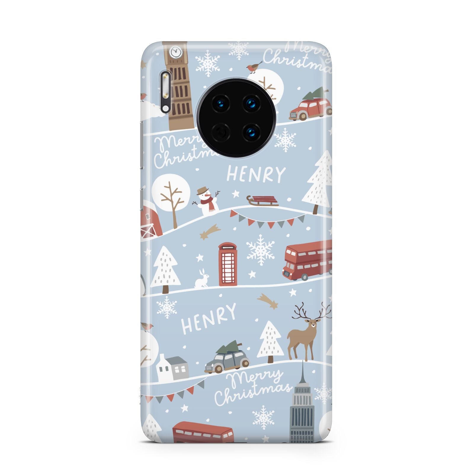 London Christmas Scene Personalised Huawei Mate 30