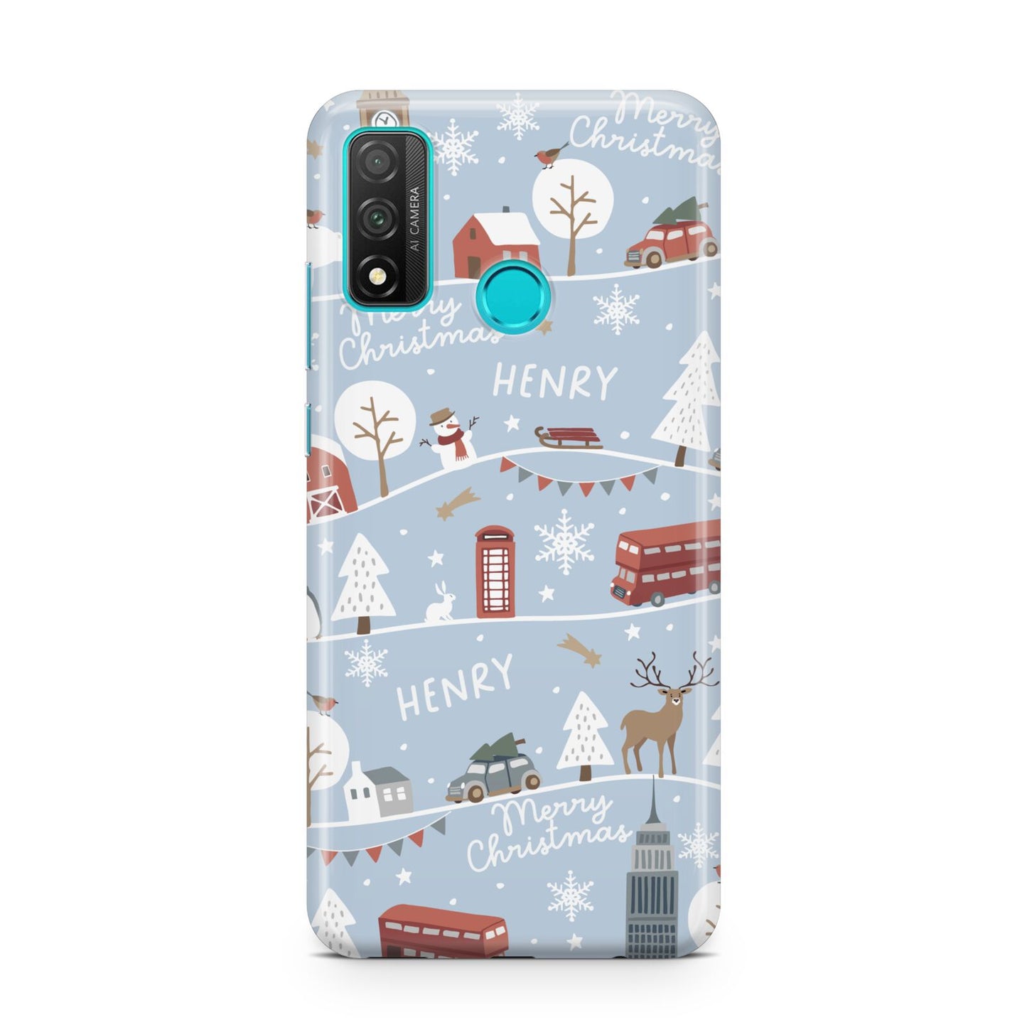 London Christmas Scene Personalised Huawei P Smart 2020