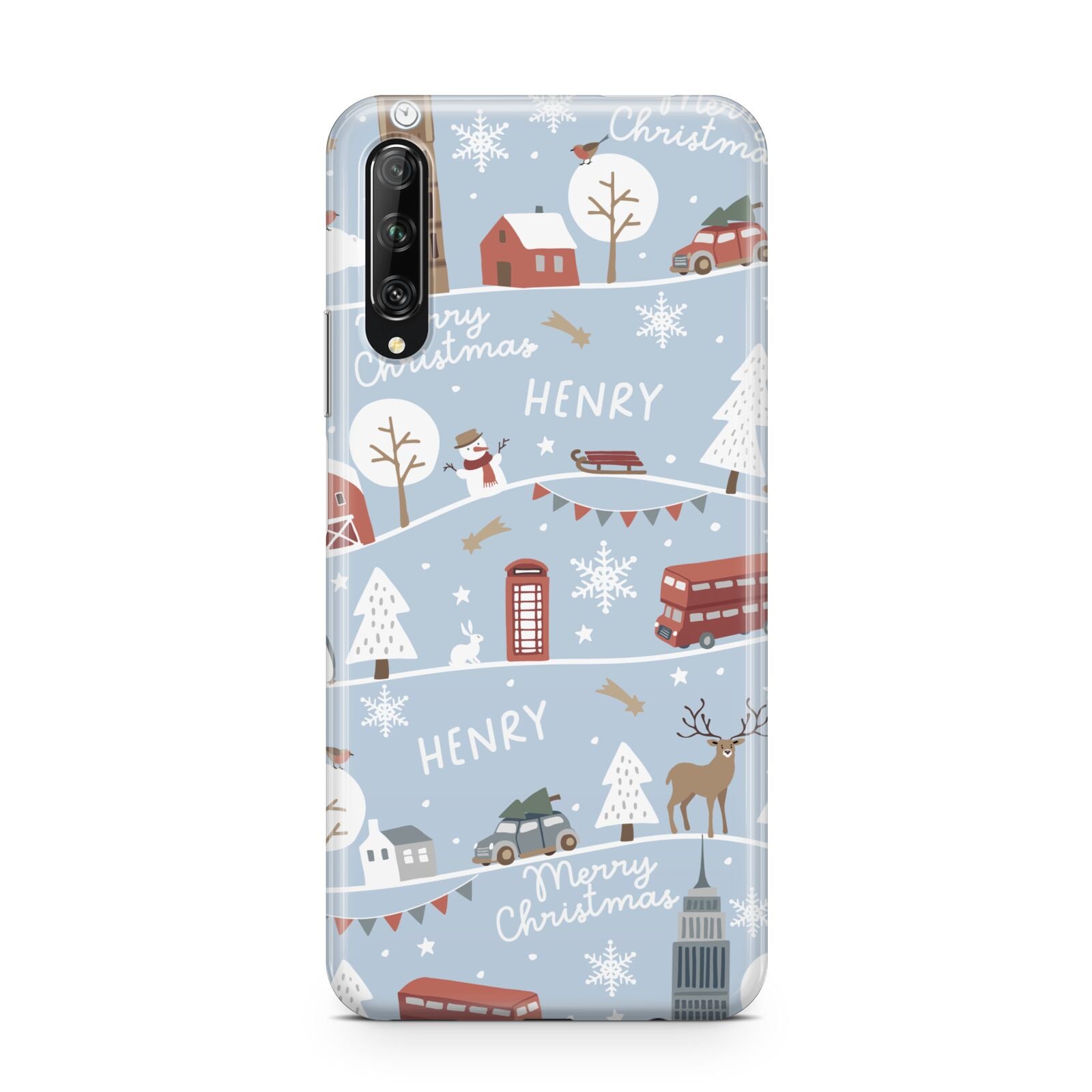 London Christmas Scene Personalised Huawei P Smart Pro 2019