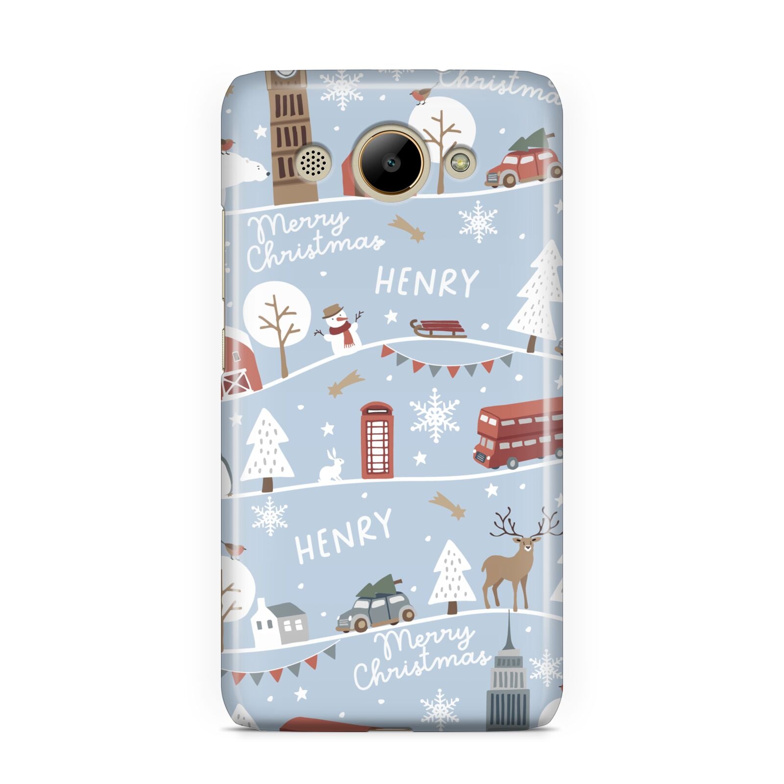 London Christmas Scene Personalised Huawei Y3 2017