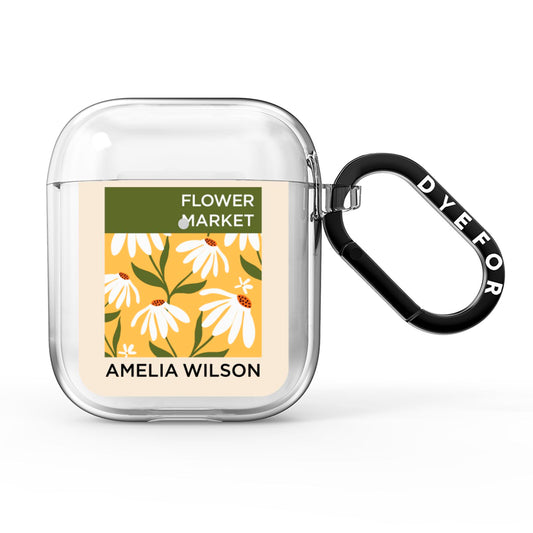 London Flower Market AirPods Clear Case