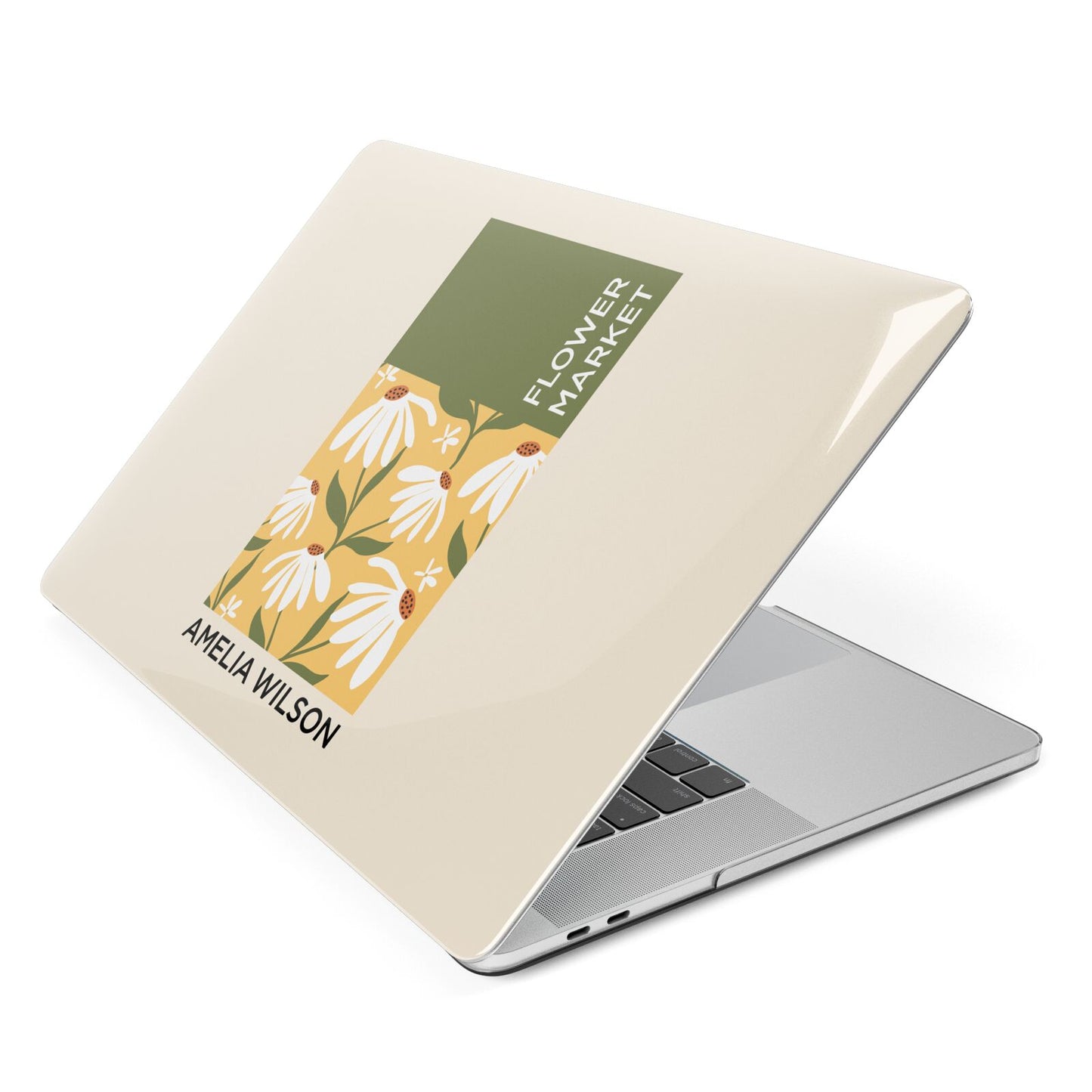 London Flower Market Apple MacBook Case Side View