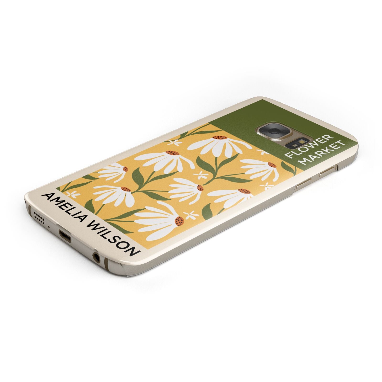 London Flower Market Protective Samsung Galaxy Case Angled Image