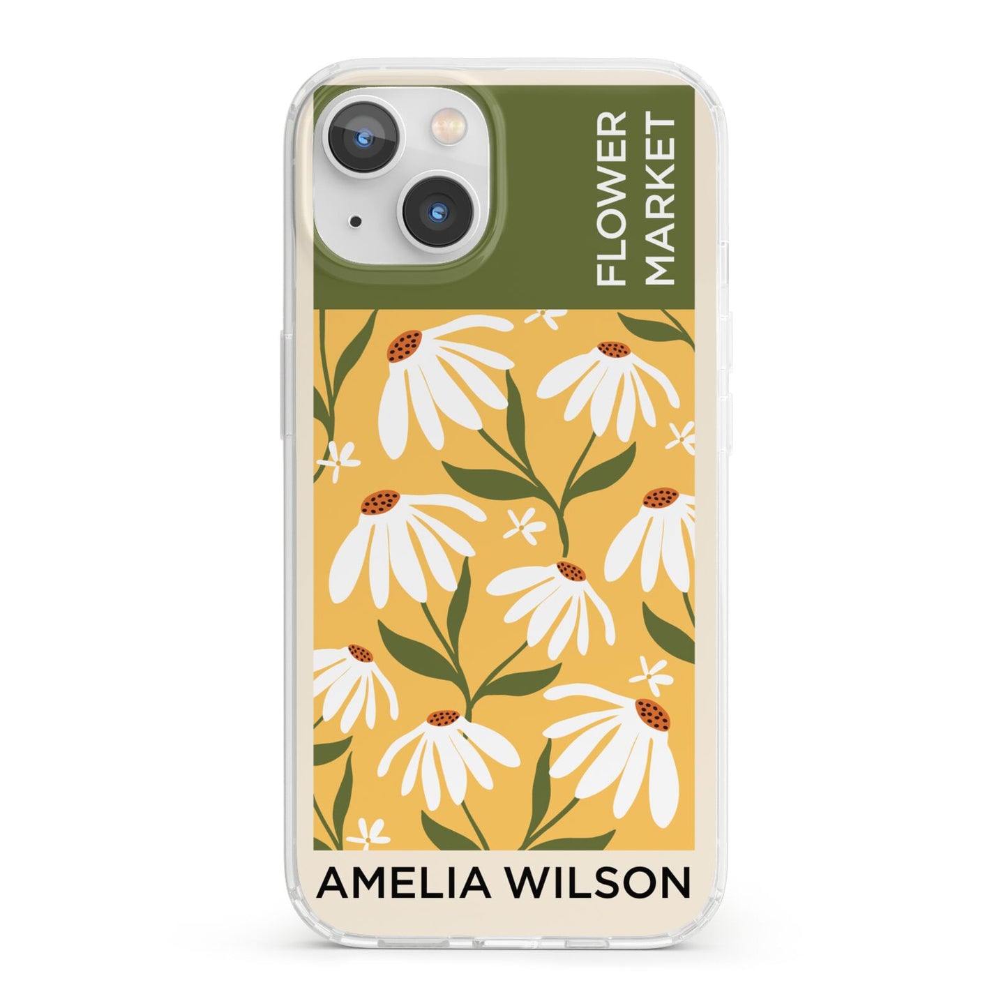 London Flower Market iPhone 13 Clear Bumper Case