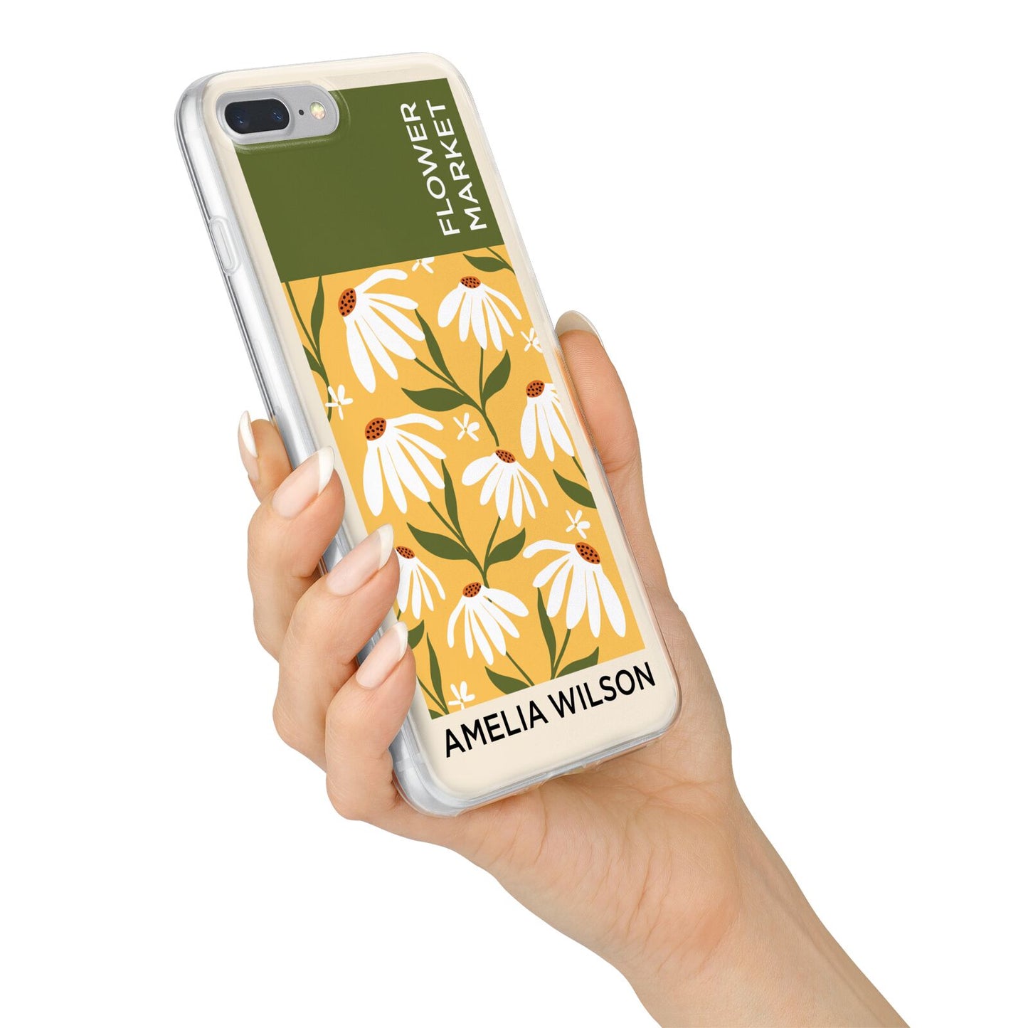 London Flower Market iPhone 7 Plus Bumper Case on Silver iPhone Alternative Image